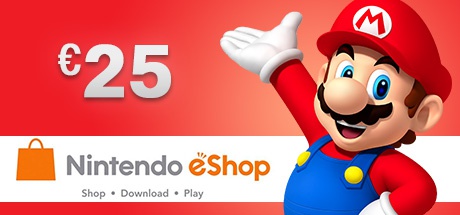 NINTENDO ESHOP CARD 25 EURO