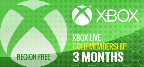 Xbox Live 3-month GOLD Subscription Card