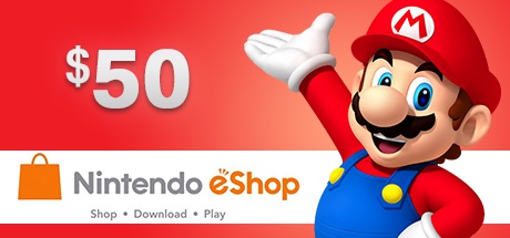 NINTENDO ESHOP CARD 50 USD