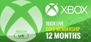 Xbox Live 12 Months GOLD Subscription Card UK